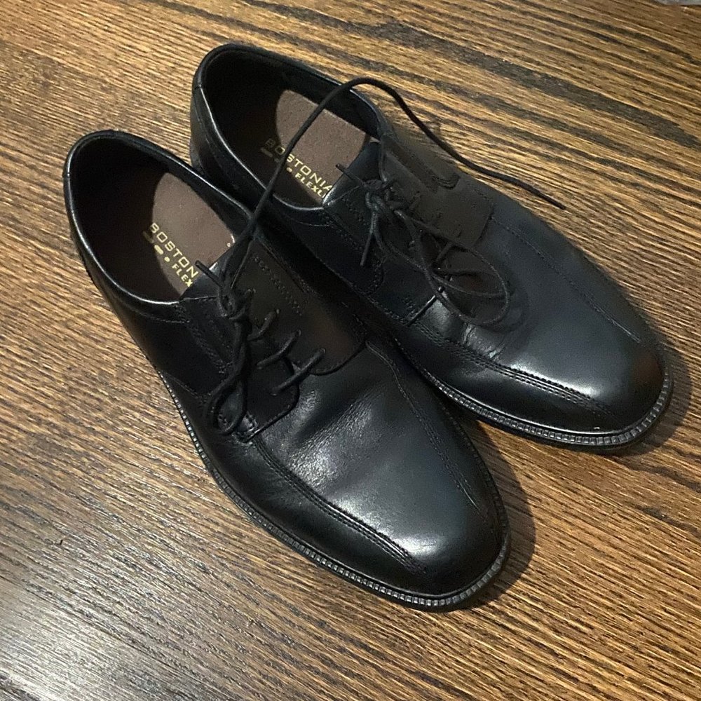 Mens Black Bostonian Oxford Dress Shoes US Size 10